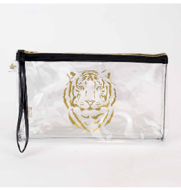 The Royal Standard Tiger Clear Organizer Double Zip Pouch