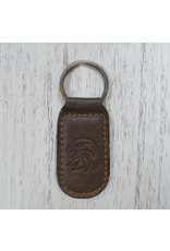 The Royal Standard Eagle Leather Embossed Keychain