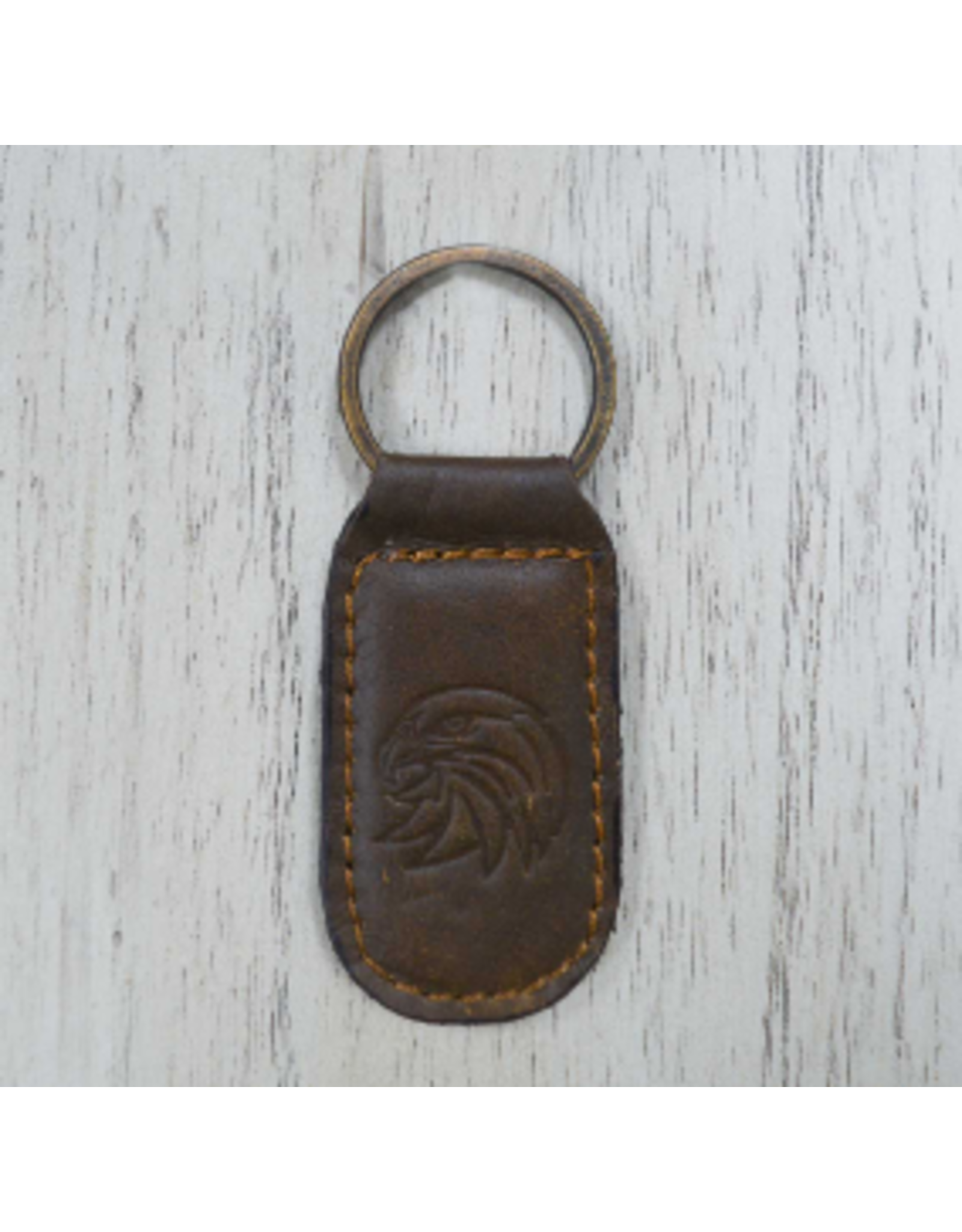 The Royal Standard Eagle Leather Embossed Keychain