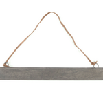 Sugarboo & Co Hanging  Zinc Magnetic Strip Frame with Brown Suede