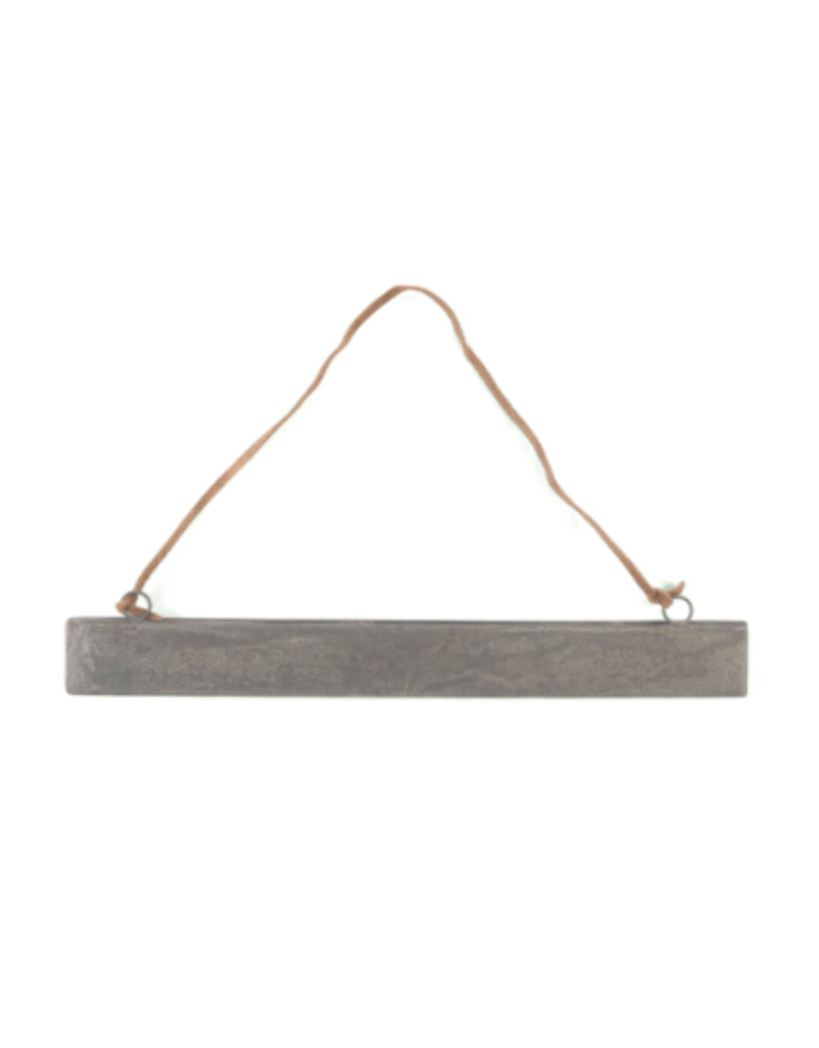 Sugarboo & Co Hanging  Zinc Magnetic Strip Frame with Brown Suede