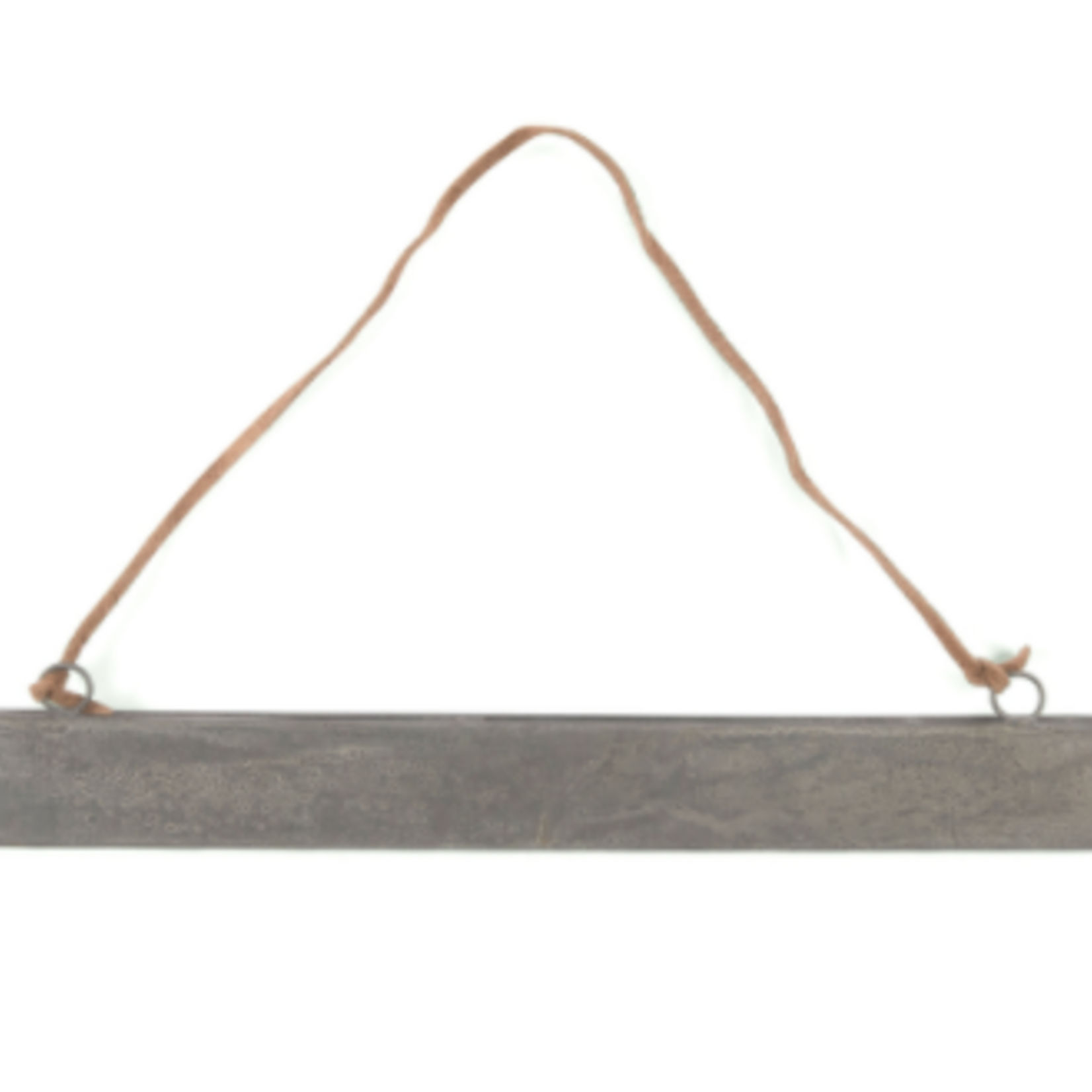 Sugarboo & Co Hanging  Zinc Magnetic Strip Frame with Brown Suede