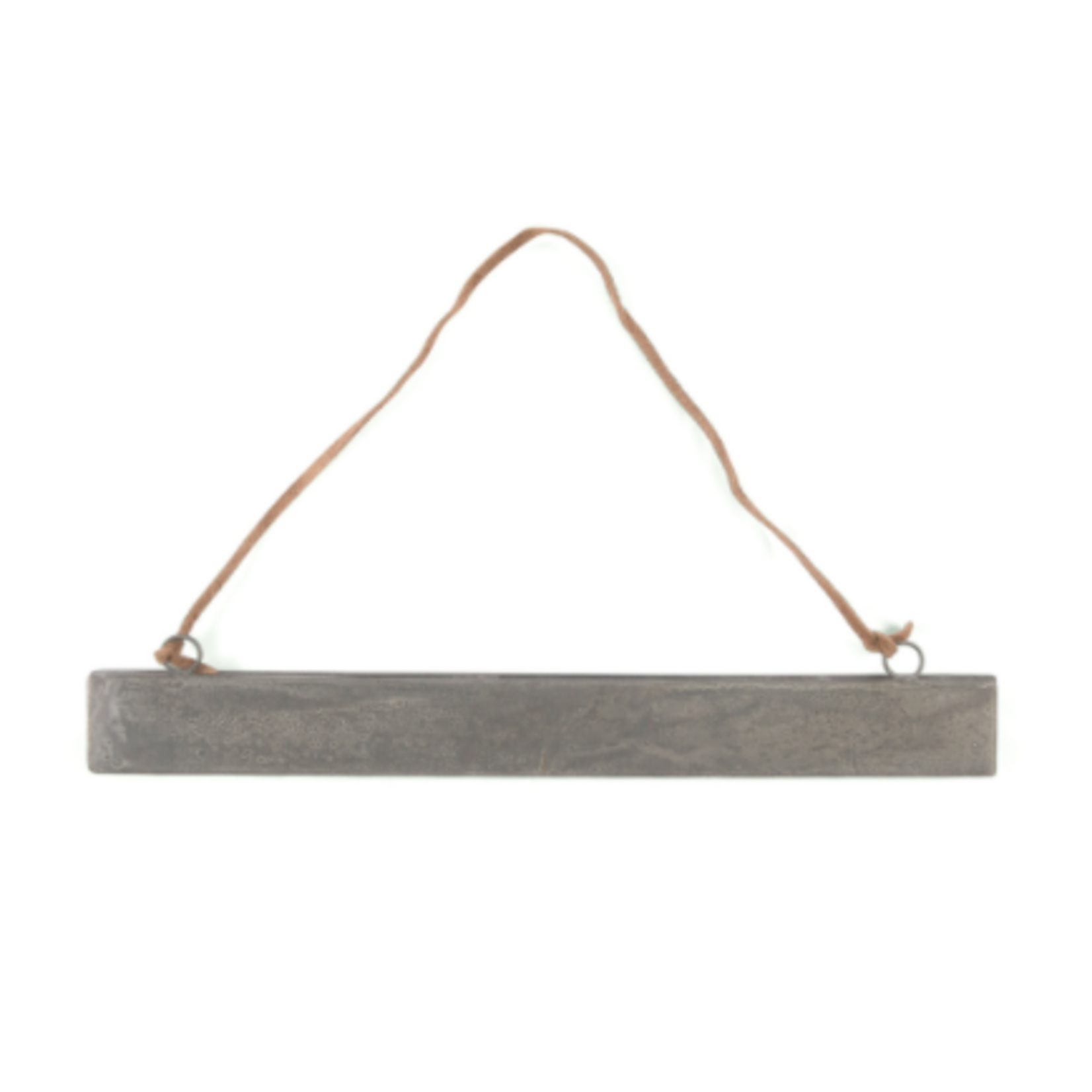 Sugarboo & Co Hanging  Zinc Magnetic Strip Frame with Brown Suede
