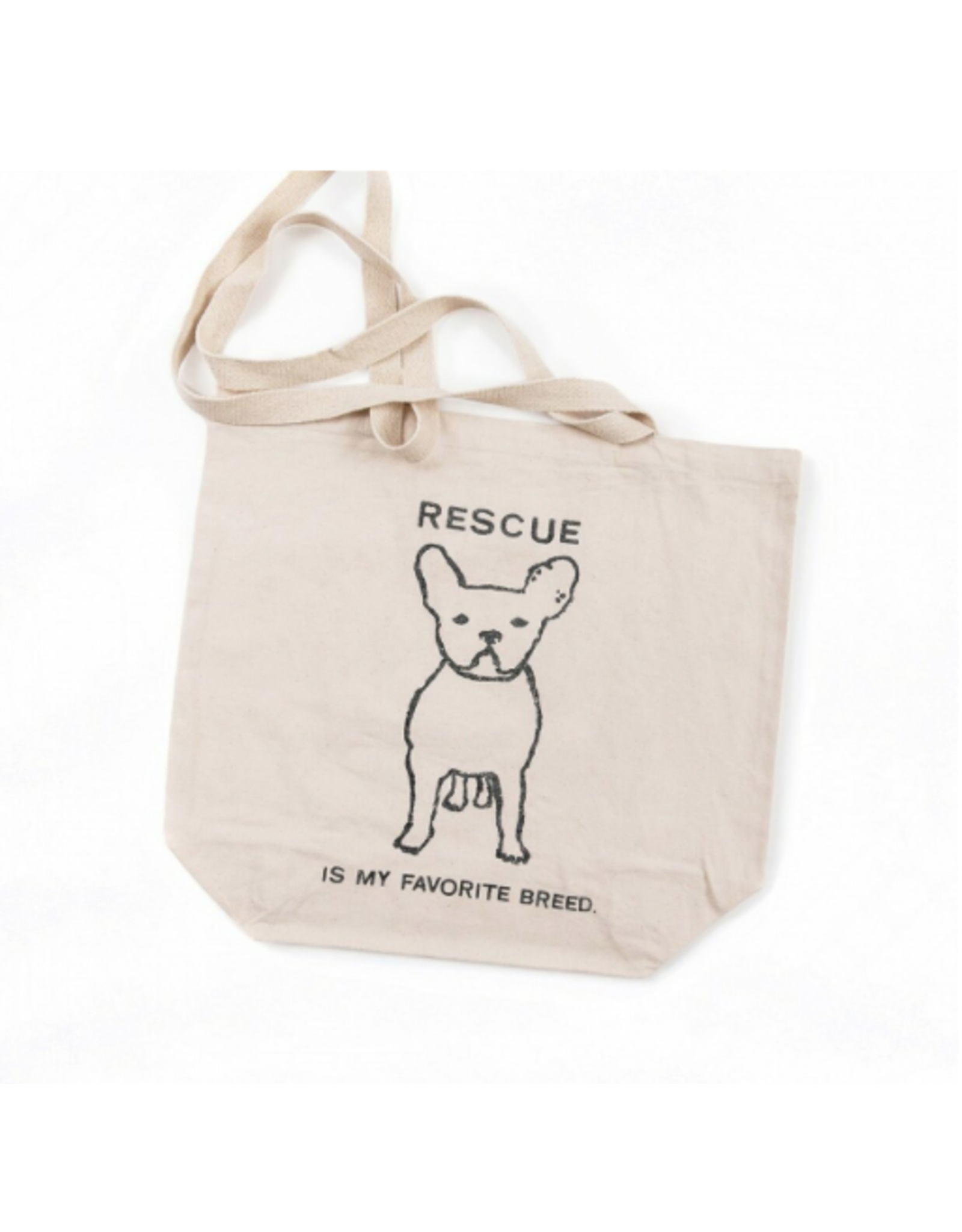 Canvas Tote, Rescue Is My Favorite Breed