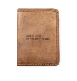 Sugarboo & Co Leather Passport Cover, Life Is Short