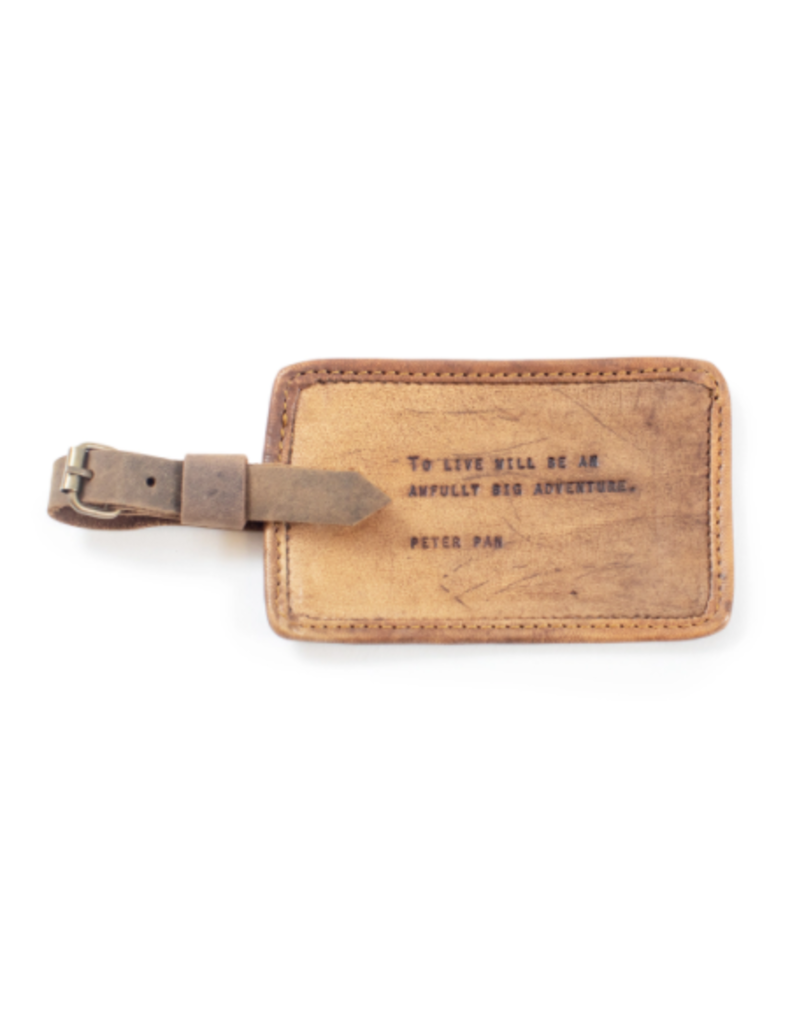 Sugarboo & Co Leather Luggage Tag, Peter Pan