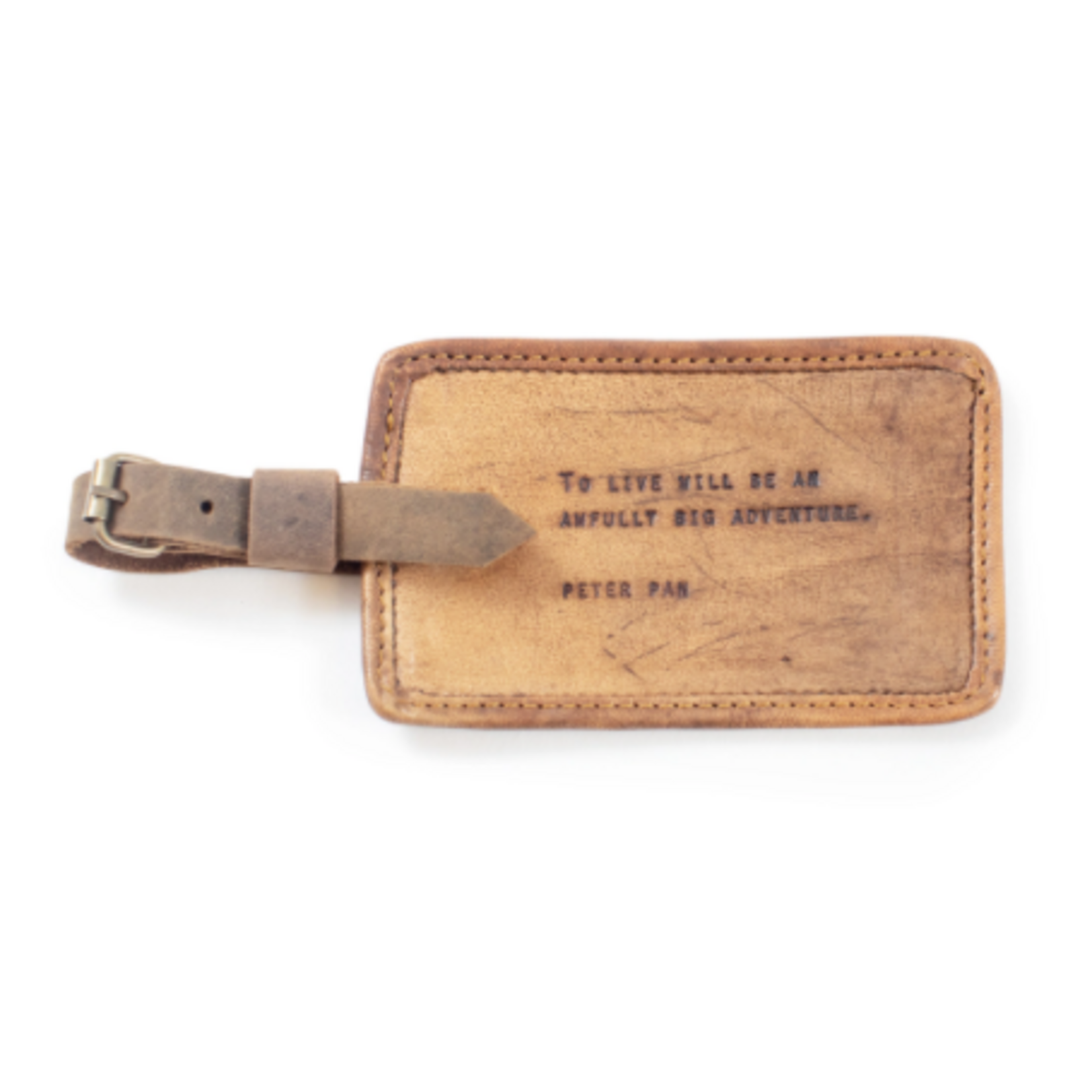Sugarboo & Co Leather Luggage Tag, Peter Pan