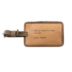 Sugarboo & Co Leather Luggage Tag, J.R.R. Tolkien (maple)