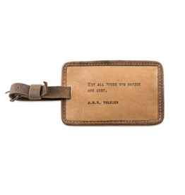 Sugarboo & Co Leather Luggage Tag, J.R.R. Tolkien