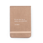 Sugarboo & Co Fabric Notebook, J.M. Barrie (Peter Pan)