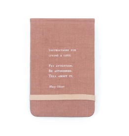 Sugarboo & Co Fabric Notebook, Mary Oliver