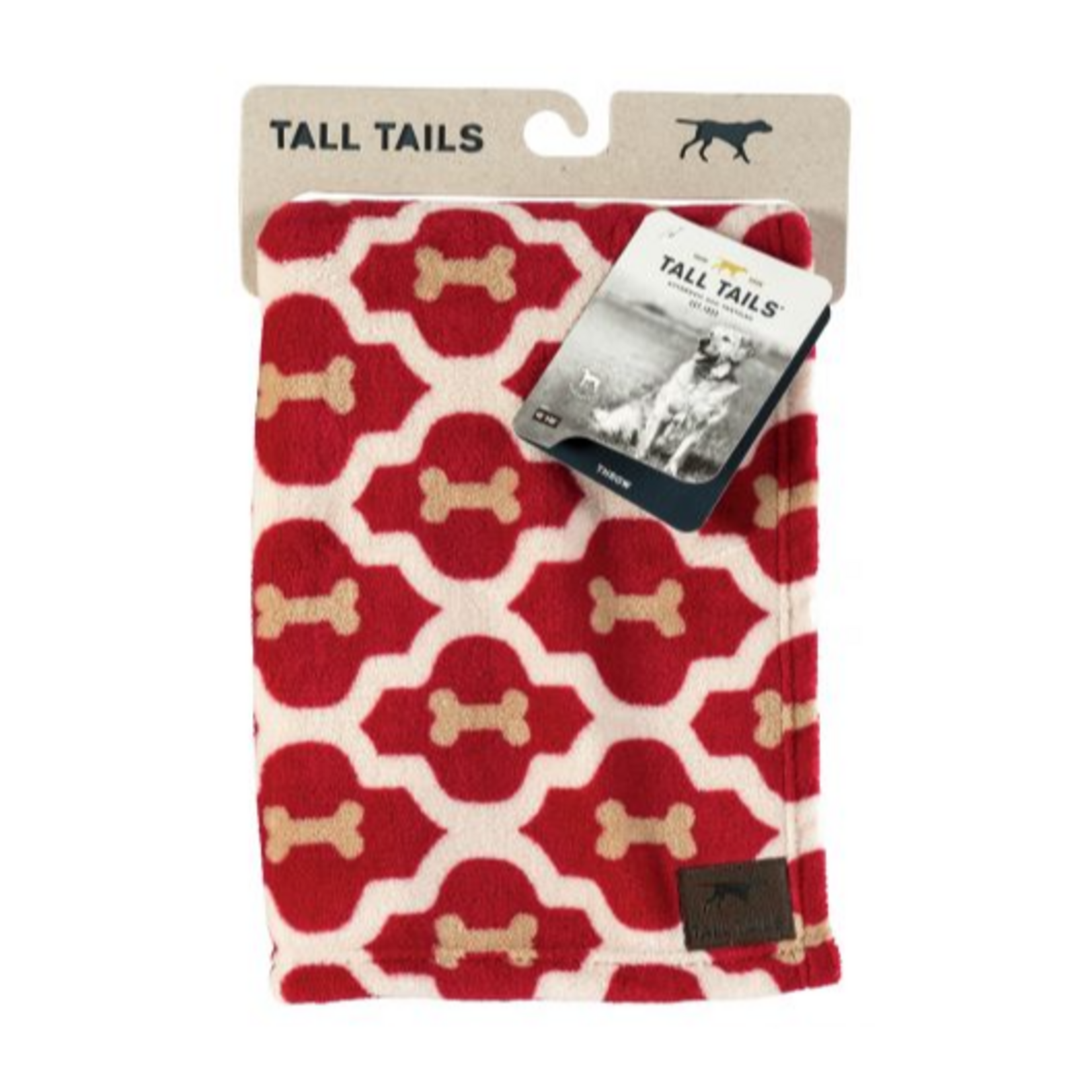 Tall Tails Fleece Throw 40x60, Red Bone