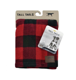 Tall Tails Fleece Pet Blanket, Red Hunter's plaid, 30x40