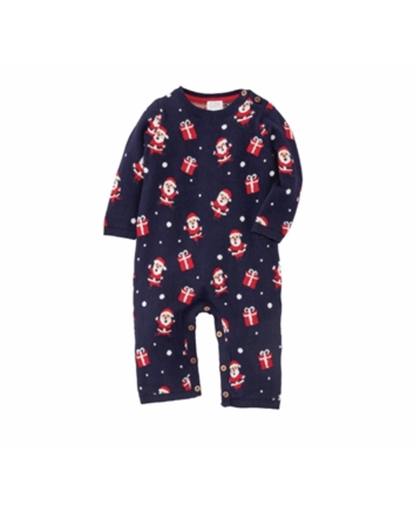 Mud Pie Knit Santa One Piece Outfit, 3-6 months