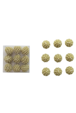 Creative Co-Op Unscented Pinecone Shaped Tealights, Green