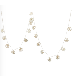 Creative Co-Op 72" Wool Felt Snowflake Garland