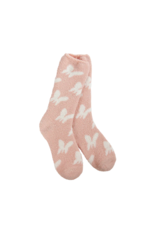 World's Softest Socks Cozy Collection Socks Butterfly Rose