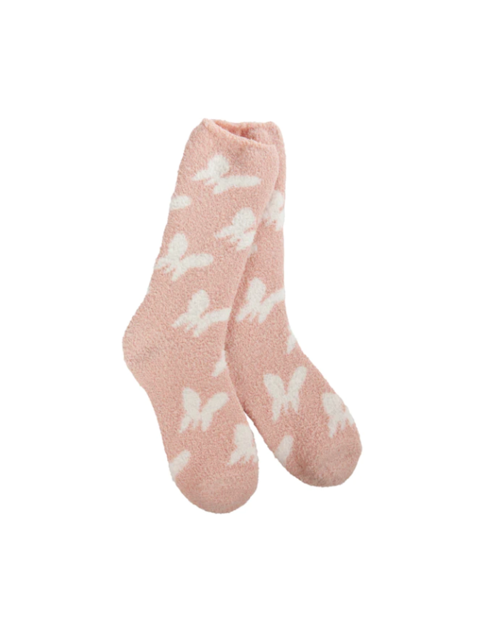 World's Softest Socks Cozy Collection Socks Butterfly Rose