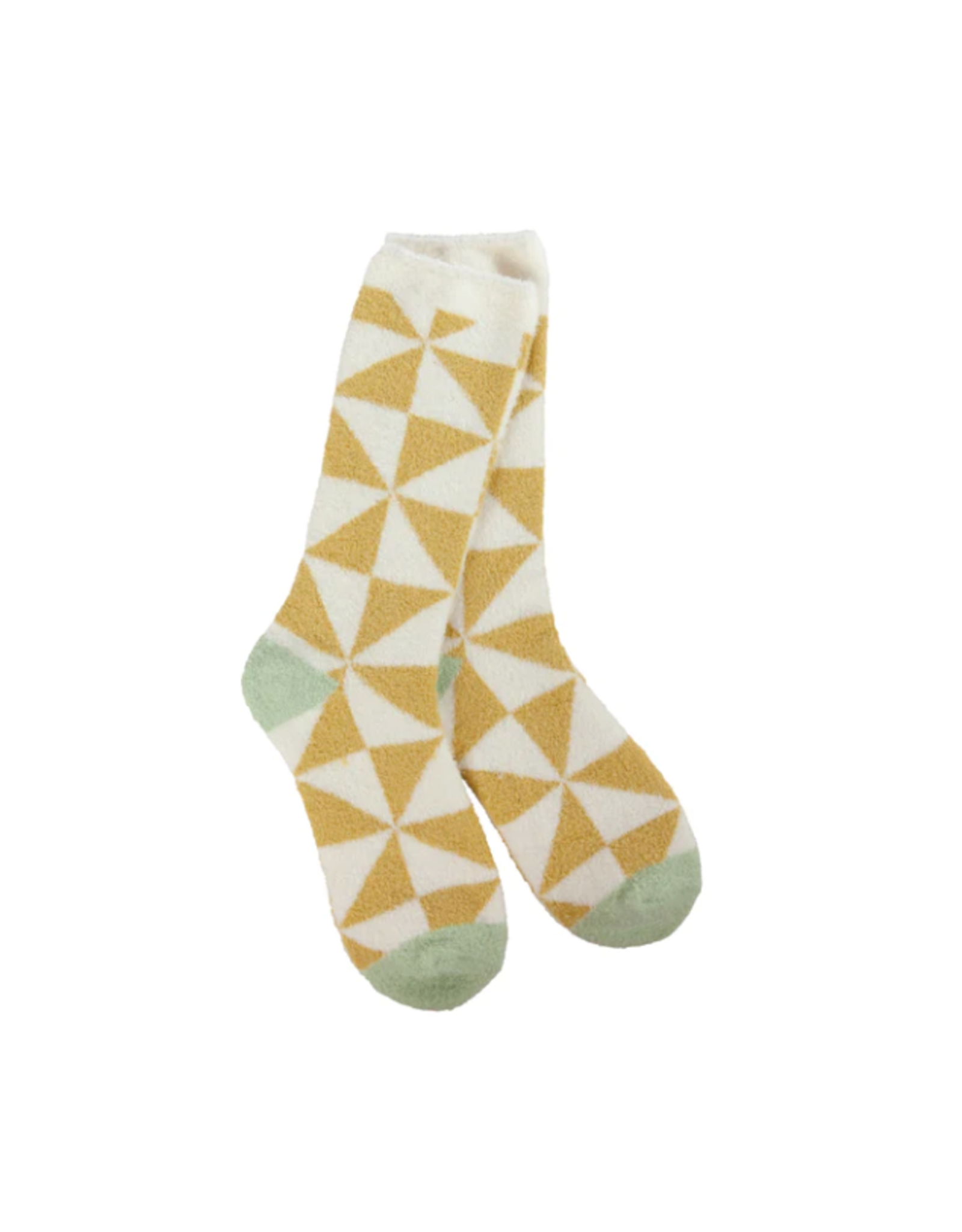 World's Softest Socks Cozy Collection Socks Triangle Gold