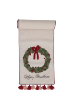 Cotton Printed Table Runner "Merry Christmas"