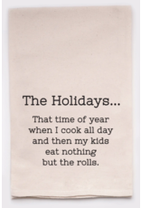 Ellembee Home Flour Sack Towel, Eat The Rolls