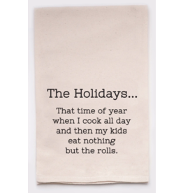 Ellembee Home Flour Sack Towel, Eat The Rolls