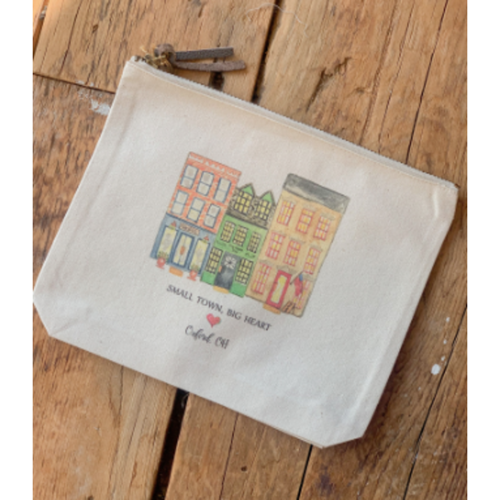French Graffiti Small Town Big Heart Oxford, Cosmetic Bag