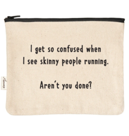 Ellembee Home Zipper Pouch, Skinny People