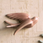 Hanging Ceramic Swallows,