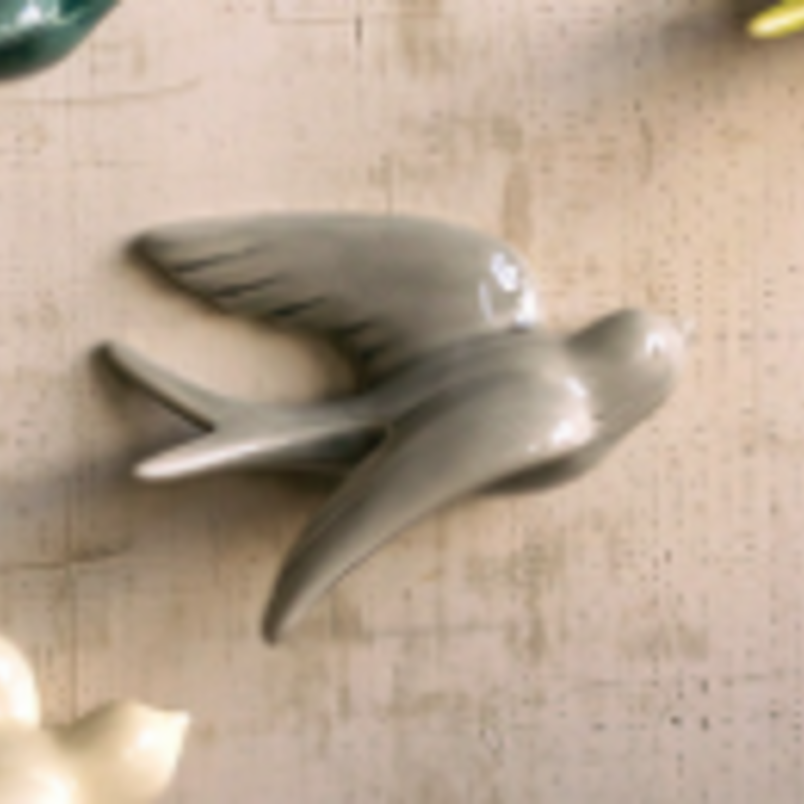 Hanging Ceramic Swallows,