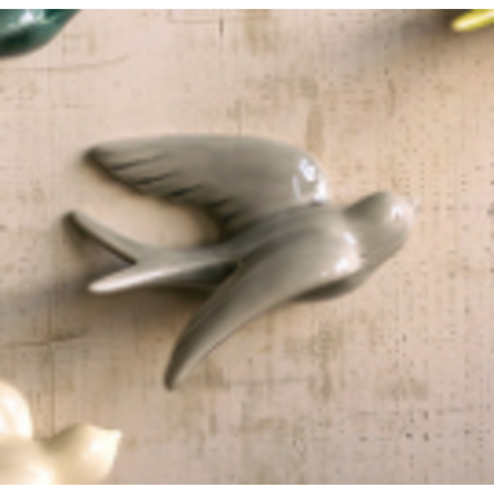 Hanging Ceramic Swallows,