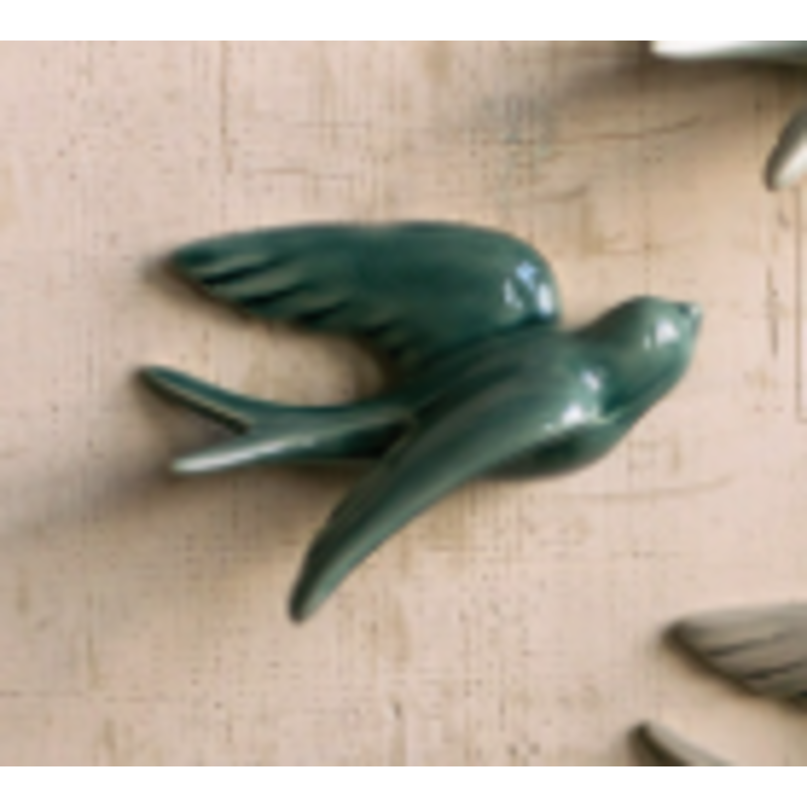 Hanging Ceramic Swallows,