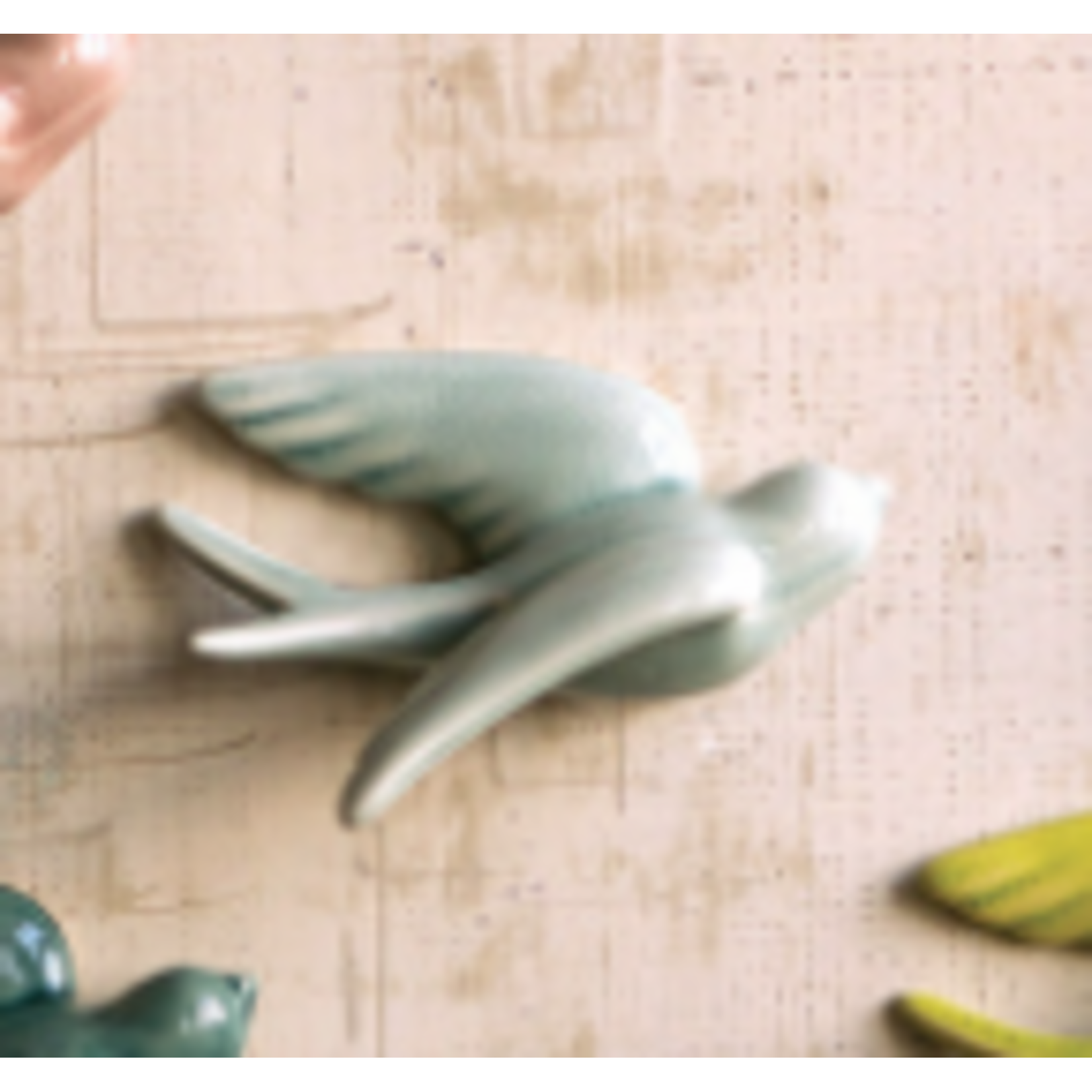 Hanging Ceramic Swallows,
