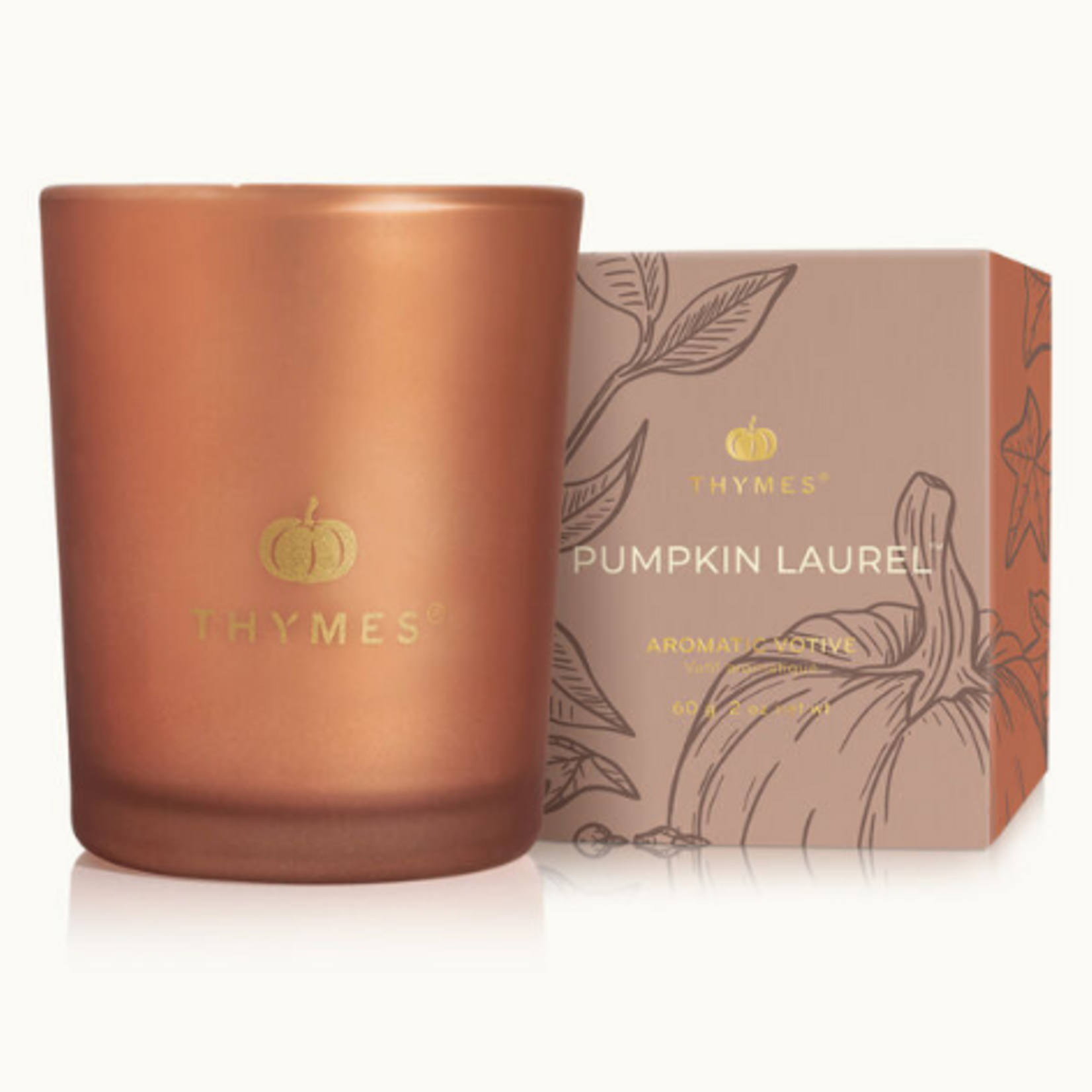 Thymes Pumpkin Laurel 2oz Votive Candle