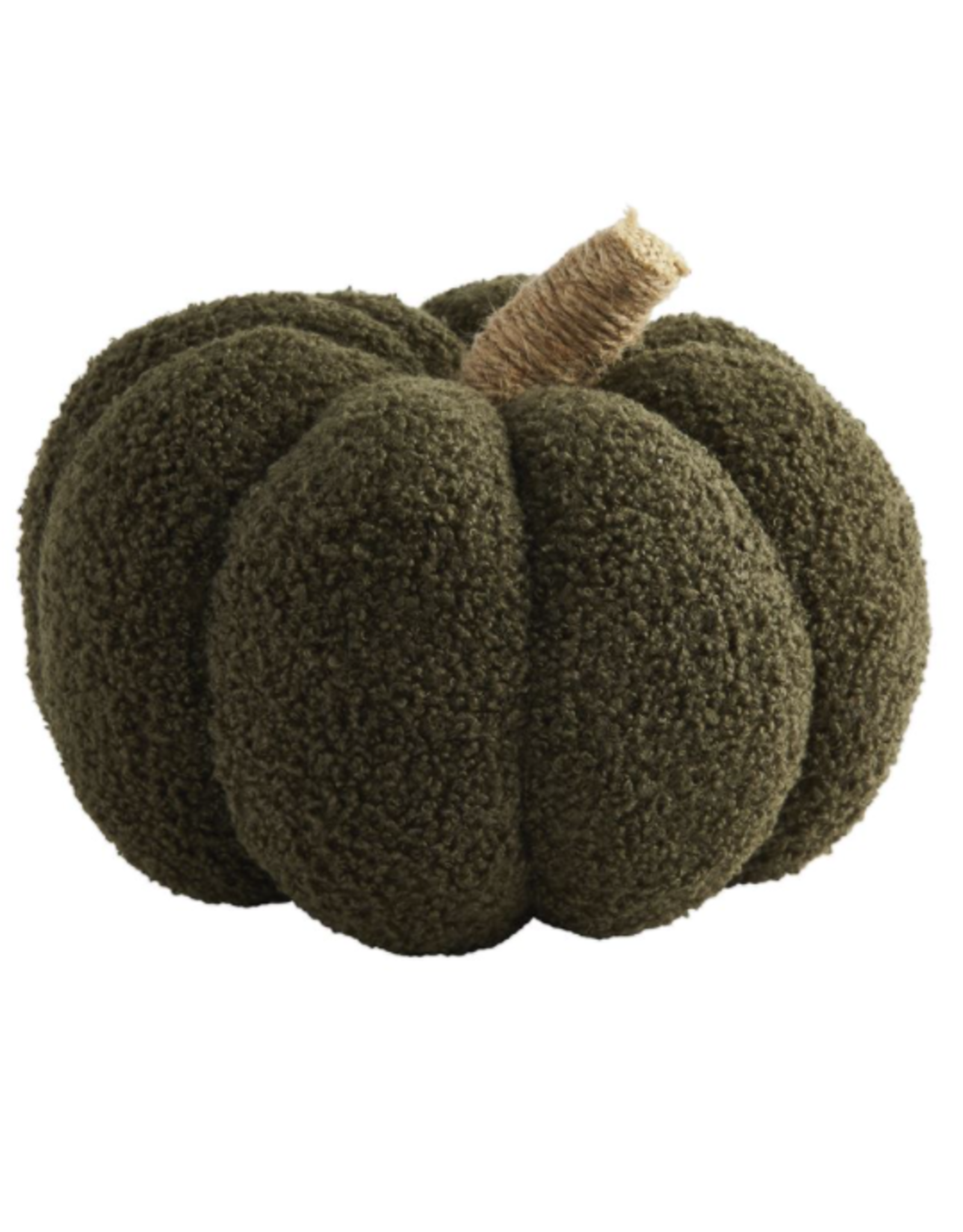 Mud Pie Medium Shearling Fabric Pumpkin, olive