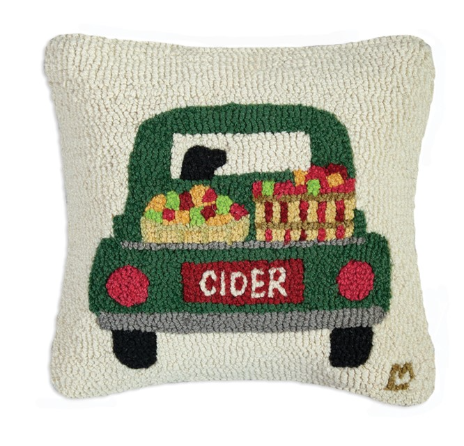 Chandler 4 Corners 14x20 Hook Pillow Truck in Trees