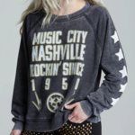 Music City Nashville L/S Burnout Sweatshirt
