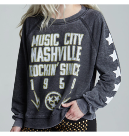 Music City Nashville L/S Burnout Sweatshirt