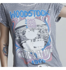 Woodstock - Burnout T-Shirt : : Fashion