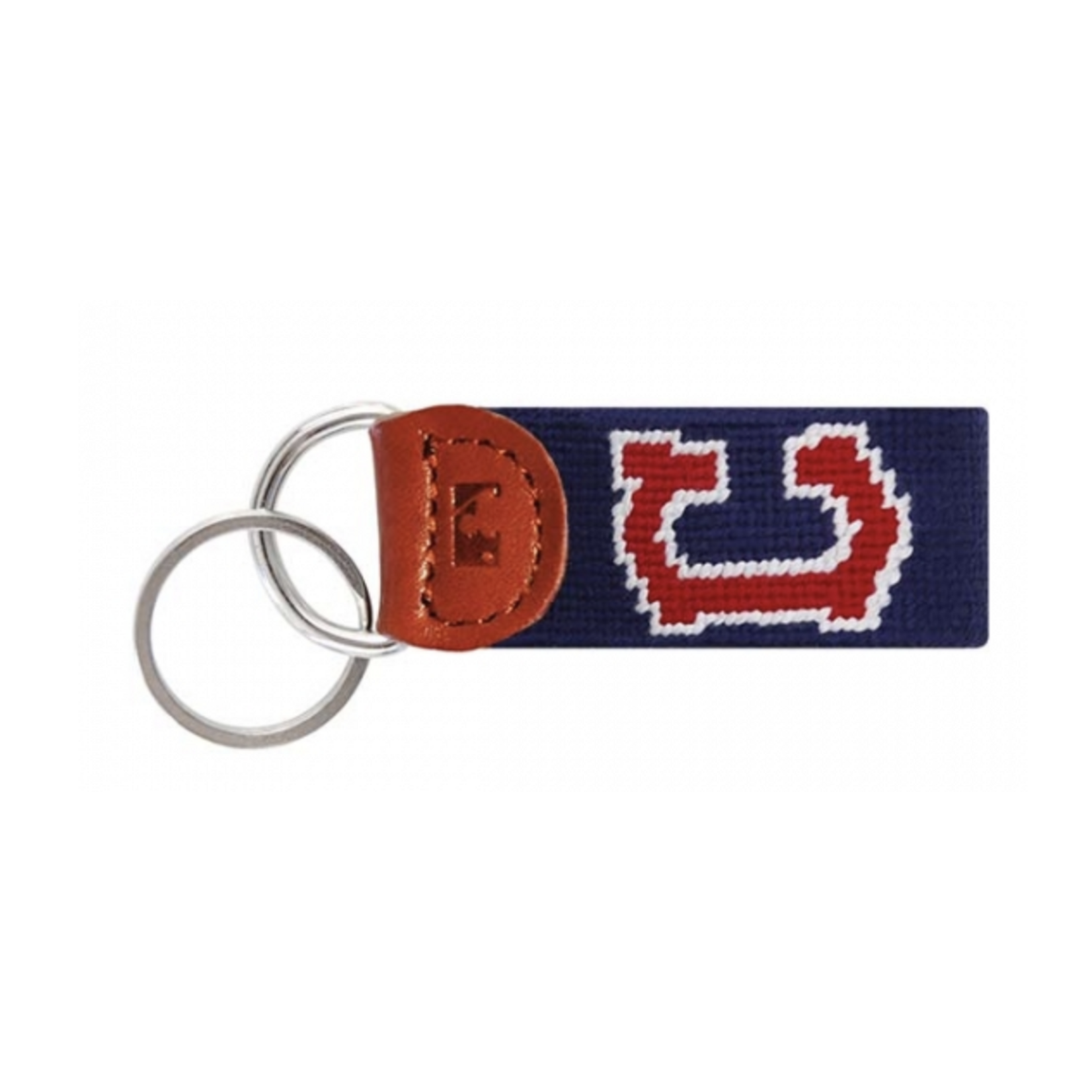 Smathers & Branson S&B Needlepoint Key Fob, Cleveland Guardians