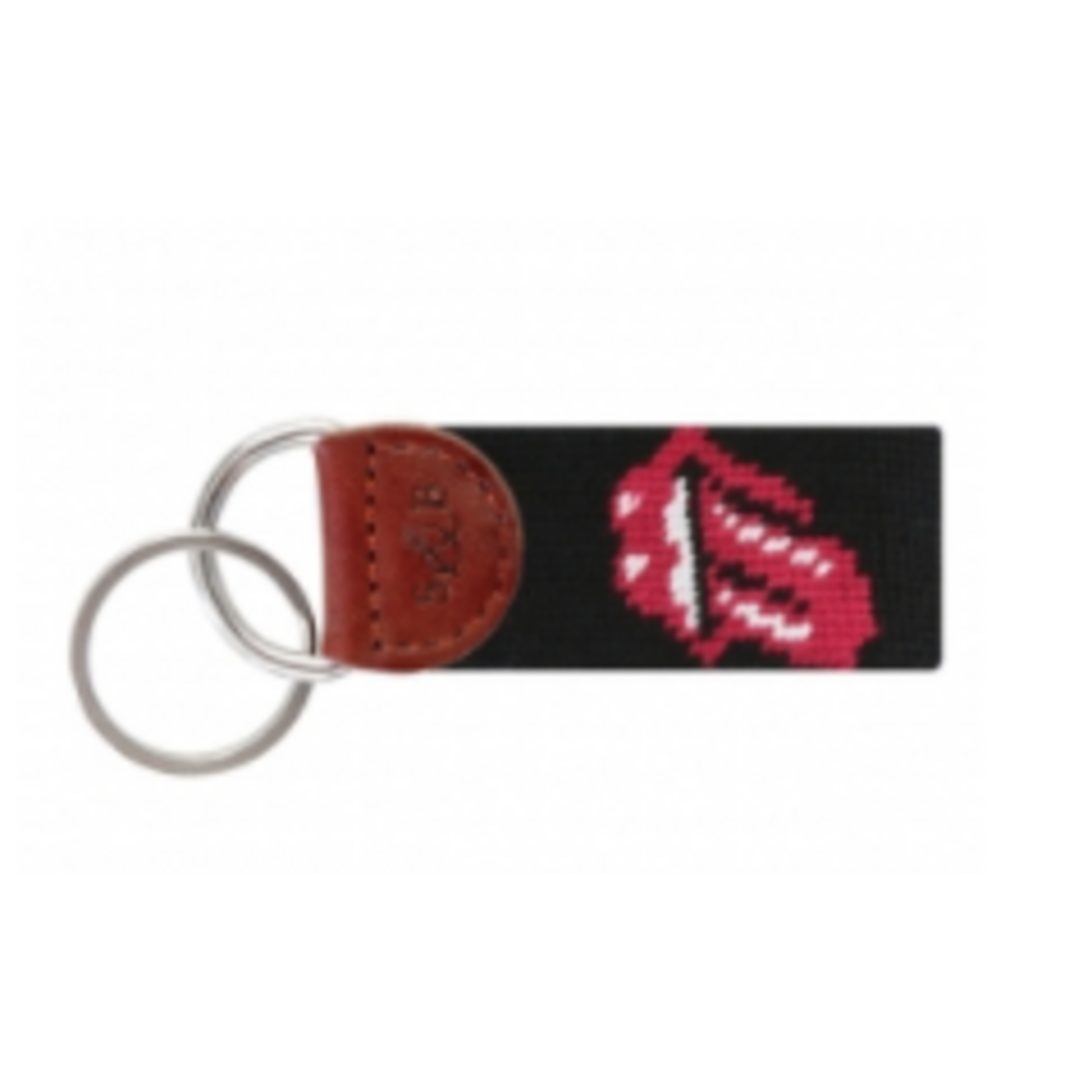 Smathers & Branson S&B Needlepoint Key Fob, Rolling Stones