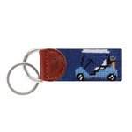 Smathers & Branson S&B Needlepoint Key Fob, Rainbow Golf Cart