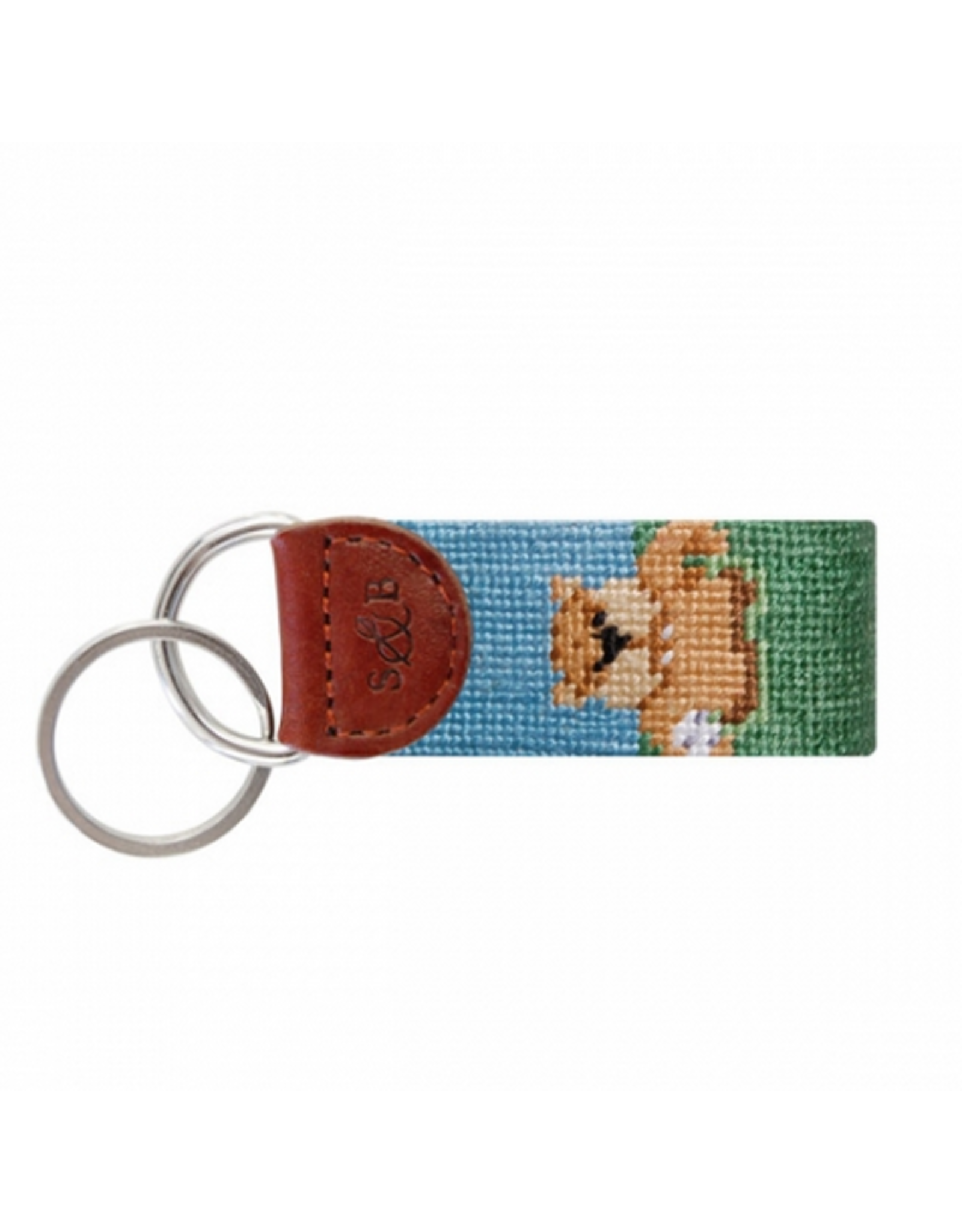 Smathers & Branson S&B Needlepoint Key Fob, Gopher Golf