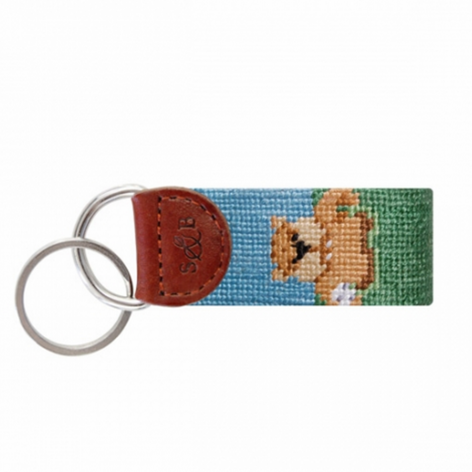 Smathers & Branson S&B Needlepoint Key Fob, Gopher Golf