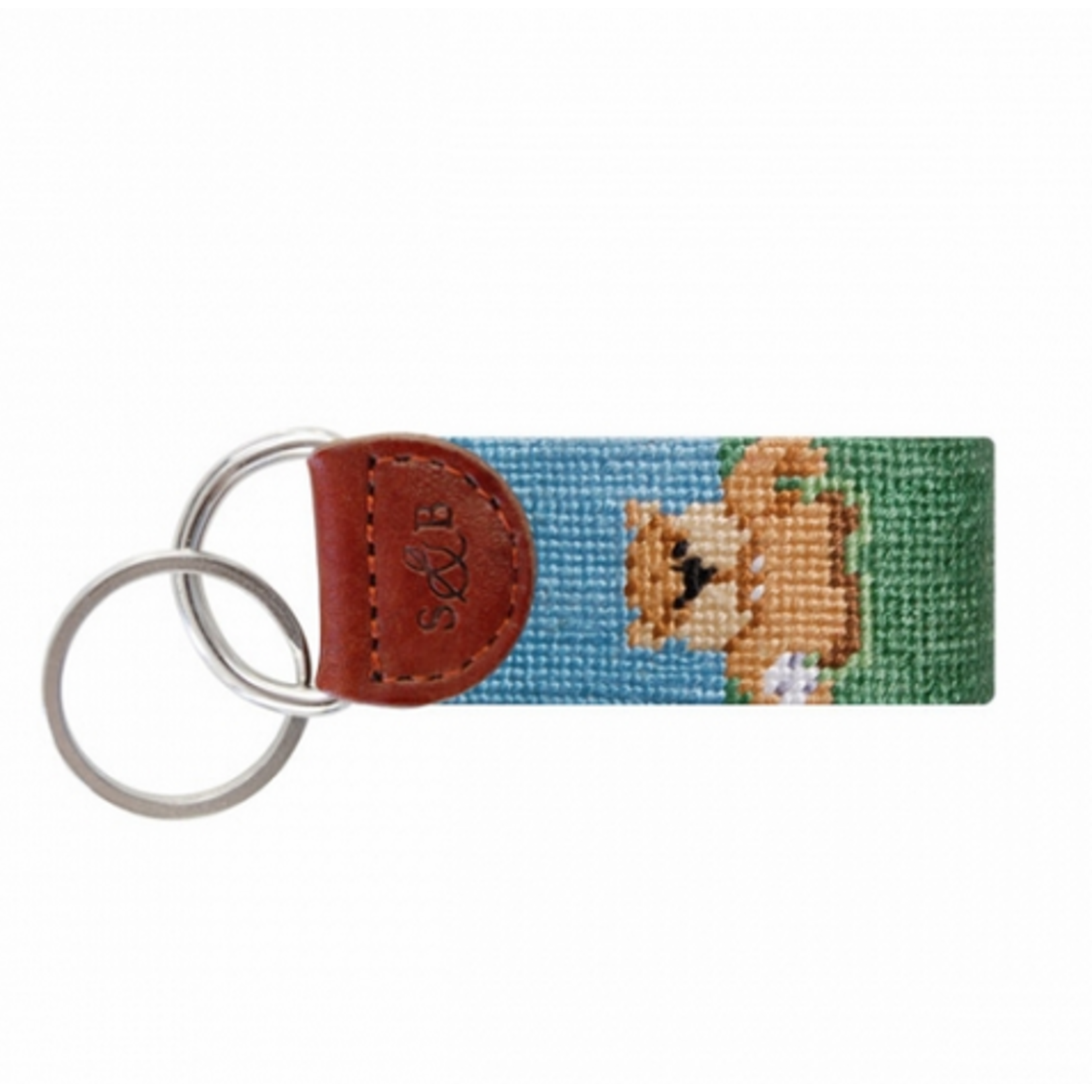 Smathers & Branson S&B Needlepoint Key Fob, Gopher Golf