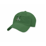 Smathers & Branson S&B Crossed Clubs Needlepoint Performance Hat on Spruce