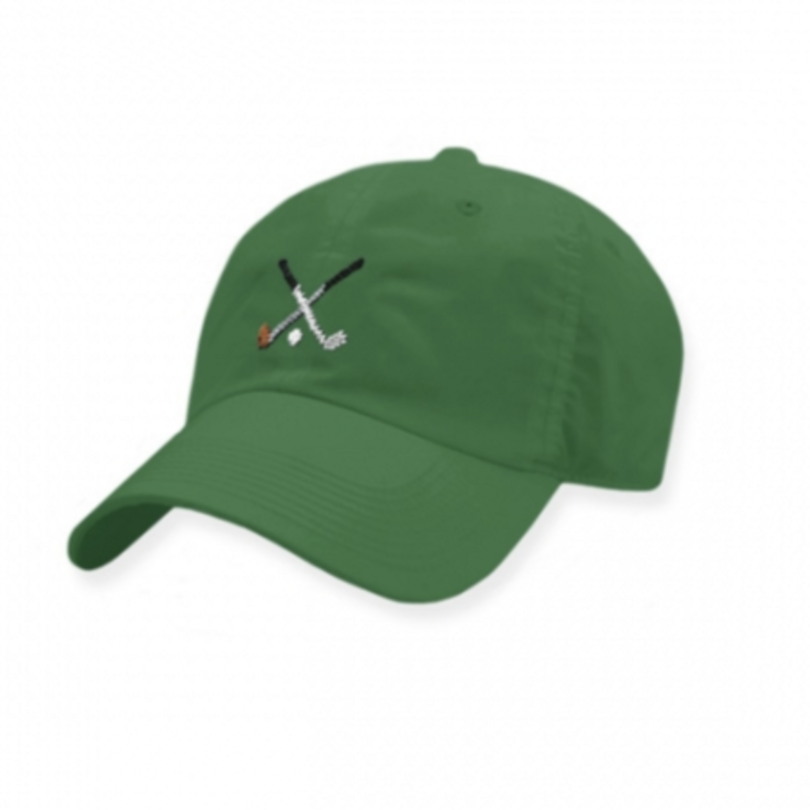 Smathers & Branson S&B Crossed Clubs Needlepoint Performance Hat on Spruce