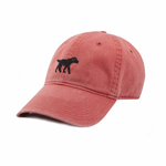 Smathers & Branson S&B Needlepoint Ball Hat, Black Lab on Nantucket Red