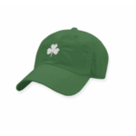 Smathers & Branson S&B Needlepoint Performance Hat, White Shamrock on Spruce