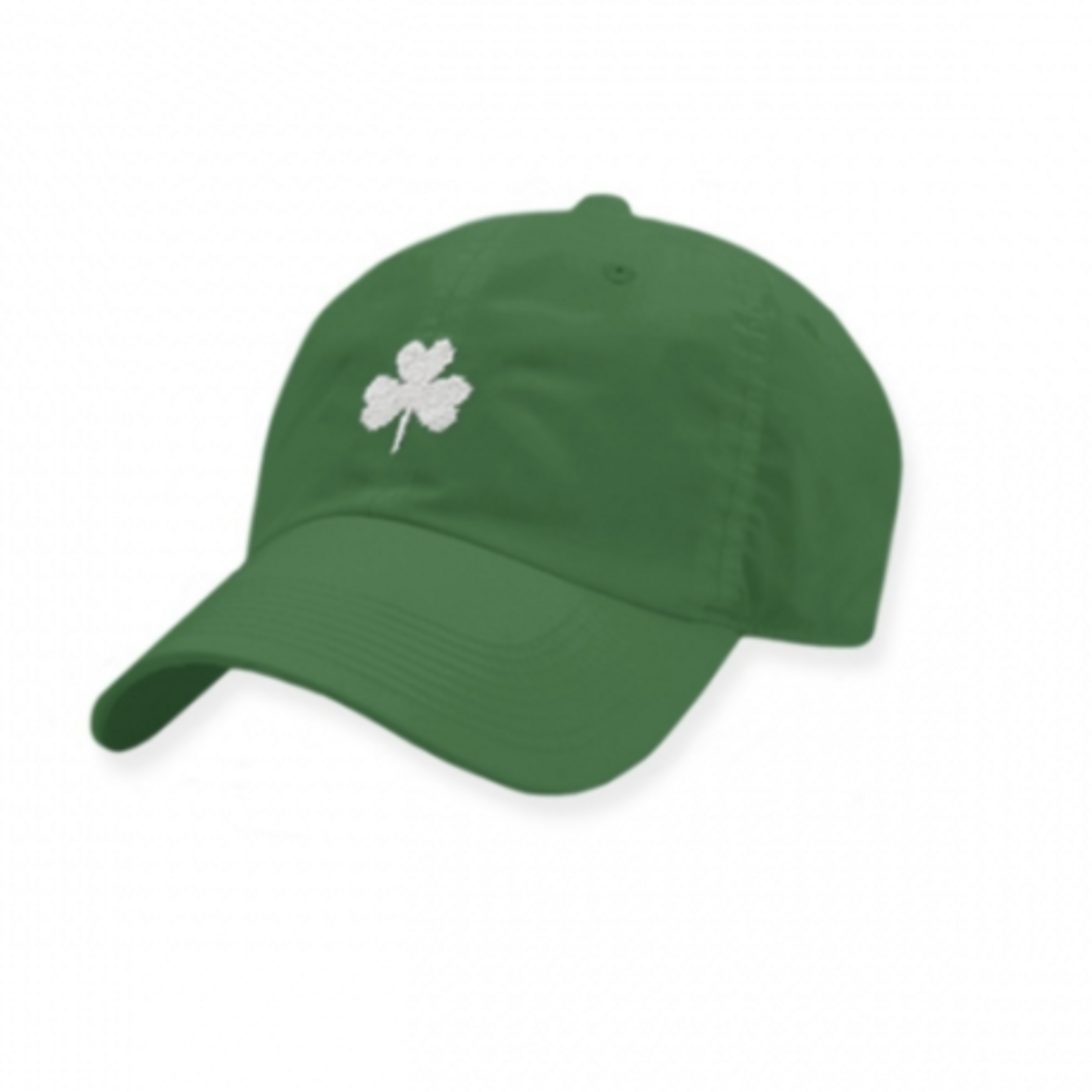 Smathers & Branson S&B Needlepoint Performance Hat, White Shamrock on Spruce